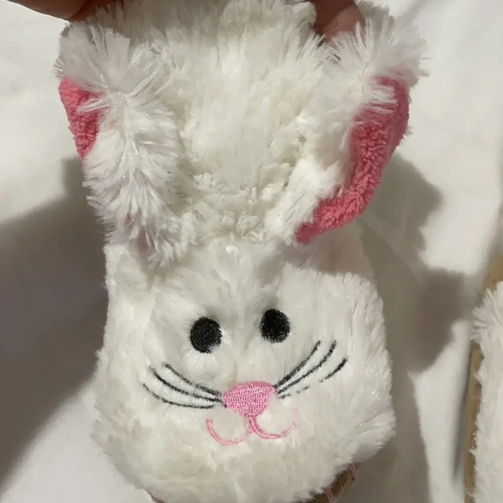 Hatley bunny pull on slipper boots nwot size 7